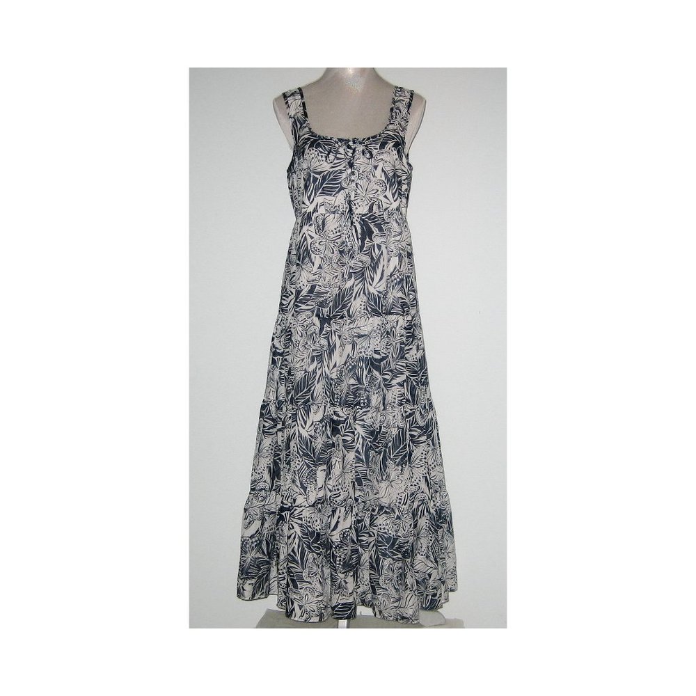 NWT Johnny Was LINA Tiered SILK Cotton Blend Floral MAXI Dress Women S MSRP $310
